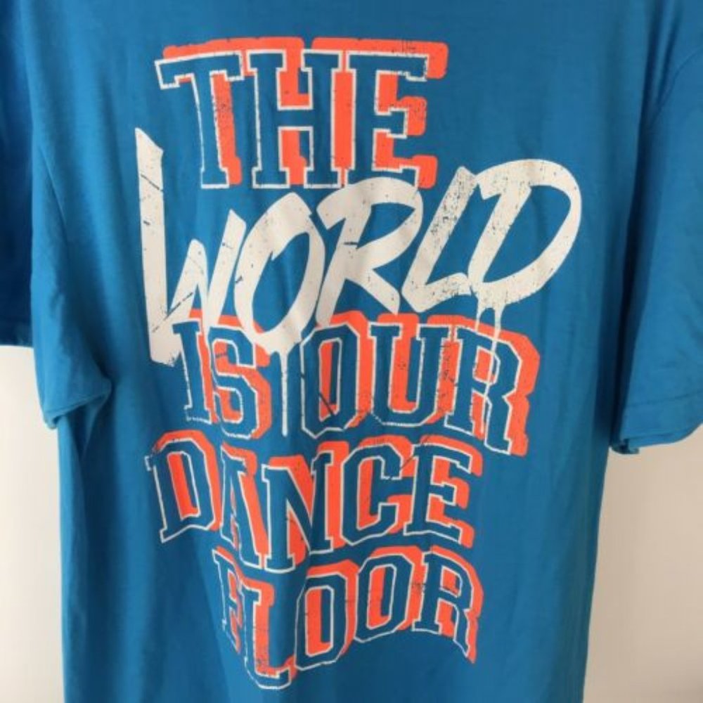 Zumba Tee Shirt The World is Our Dance Floor
